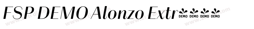 FSP DEMO Alonzo Extr字体转换